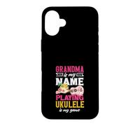 Grand-mère, C'est Mon nom Qui Joue au ukulélé, C'est ma joueuse Coque pour iPhone 16 Plus