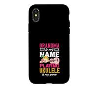 Grand-mère, C'est Mon nom Qui Joue au ukulélé, C'est ma joueuse Coque pour iPhone X/XS