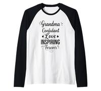 Grand-mère confidente, Amour inspirant pour Toujours - Proud Grandma Manche Raglan