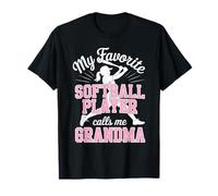 Grand-mère de Softball, ma Petite-Fille de Softball préférée, Rose T-Shirt