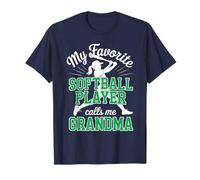 Grand-mère de Softball, ma Petite-Fille de Softball préférée, Verte T-Shirt