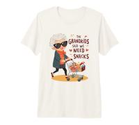 Grand-mère drôle, désolée, Les Petits-Enfants Ont Dit Que Nous Avions Besoin de collations T-Shirt Haut de Gamme