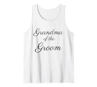 Grand-mère du marié, Mariage et fête Nuptiale, Black Script Débardeur