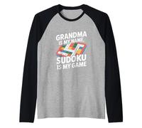 Grand-mère est Mon nom Le Sudoku est Mon Jeu Manche Raglan