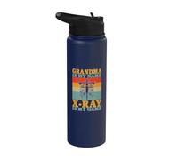 Grand-mère est mon nom X Ray est mon jeu Radiology Stainless Steel Insulated Water Bottle
