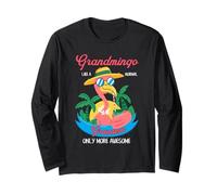 Grand-mère Flamingo Funny Grandmingo Tropical Grandma Manche Longue
