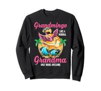 Grand-mère Flamingo Funny Grandmingo Tropical Grandma Sweatshirt
