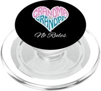 Grand-mère, Grand-père, cœur, Pas de règles, Famille aimante PopSockets PopGrip pour MagSafe