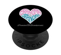 Grand-mère Grand-père promu aux Grands-Parents Aimant la Famille PopSockets PopGrip Adhésif