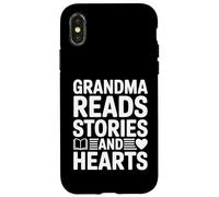Grand-mère lit Les Histoires et Les cœurs de Nana Love Coque pour iPhone X/XS
