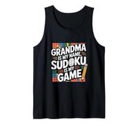 Grand-mère s'appelle Sudoku, est-ce Que Je m'amuse à Jouer Débardeur