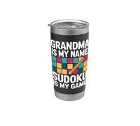 Grand-mère s'appelle Sudoku, est-ce que je m'amuse à jouer Gobelet isotherme en acier inoxydable double paroi