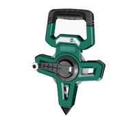 Grand mètre ruban, 30/50/100 m, mètre ruban d'ingénierie portable avec lame en acier inoxydable pour projets de construction et de décoration, traité thermiquement pour plus de durabilité (100 m)