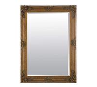 Grand miroir Abbaye de Barcelona Trading, vieil or, style shabby chic, sur un mur ou au-dessus d’une cheminée, 79 cm x 109 cm