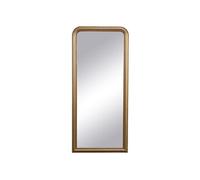 Grand miroir style vintage en bois de paulownia - L. 80 x H. 180 cm - Doré effet laiton- HELOISE