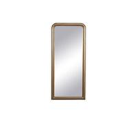 Grand miroir en bois de paulownia avec moulures - L. 80 x H. 180 cm - Doré effet laiton- HELOISE