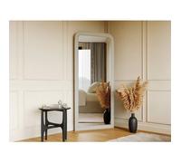 Grand miroir en bois de paulownia - L. 80 x H. 180 cm -Blanc mat - HELOISE