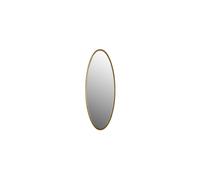 Grand miroir en fer bronze, rond, à fixer, verre teinté, cadre floqué, style disco - White Label, Matz - Ø160 cm H3 cm