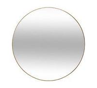 Grand Miroir mural en Métal Doré D 76 cm