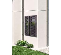 Grand Miroir Rustique en métal pour Porte et fenêtre de Jardin - 90 x 60 cm - Ouverture jusqu'à 117 cm