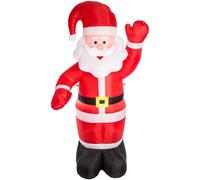 Grand modèle Père Noel gonflable - Hauteur 180 cm - Rouge, blanc et noir