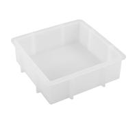 Grand Moule Carré en Silicone pour Résine, Objets Déco DIY | Réutilisable, Facile à Utiliser, Profondeur Adaptée, Blanc, pour Occasions Spéciales et Projets Créatifs