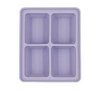 Grand moule créatif avec couvercle en silicone pour bac à glaçons 4/6 cellules, bacs à glaçons faits maison, plateau rapide pour congélateur, grand bac en silicone facile à démouler