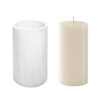 Grand moule cylindrique en silicone pour fabrication de bougies piliers (16,9 cm x 9,5 cm)
