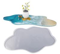 Grand moule en résine époxy de 61 cm, plateau de charcuterie, table de rivière, table basse, table de chevet de bureau moderne, planche à découper, décoration d'intérieur agate