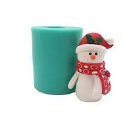 Grand moule en silicone 3D en forme de bonhomme de neige pour la fabrication de Noël
