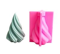 Grand moule en silicone en forme de cône pour sapin de Noël, fournitures de fabrication de savon, résine, cadeau, artisanat, décoration d'intérieur