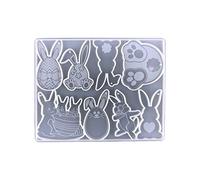 Grand moule en silicone en forme d'œuf de Pâques pour bonbons, gelée, cacao, bombes de cuisson, moules en silicone pour la cuisson de résine époxy