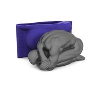 Grand moule en silicone pour décoration de savon, gâteau, fondant, décoration de salle de yoga, décoration de gâteau, moule en silicone dentelle