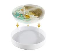 Grand moule époxy rond - Moule à plateau en silicone pour résine époxy, outils de coulée avec moules de table | Moule époxy rond pour bureau, horloge et table, moule r