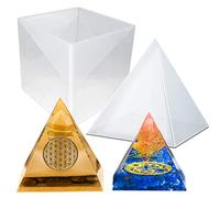 Grand moule pyramidal en résine pour résine pyramide - Moule en silicone pour moulage de bijoux et travaux manuels