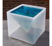 Grand moule pyramide en silicone de 15 cm pour loisirs créatifs, parfait pour la fabrication d'articles de décoration d'intérieur uniques et de solutions de rangement (1 base)