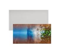 Grand moule rectangulaire en silicone texture silicone pour tables de rivière en résine époxy et projets d'artisanat