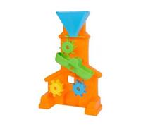 Grand Moulin a Sable et a Eau Orange 25 x 9 x 41 cm - Jeu Plein Enfant XL - Accessoire bac a Sable - Plage - Set Jouet Jardin avec Carte Tigre