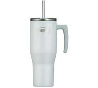 Thermos Gobelet isotherme REFRESHING SERIES 1,1 l inox double paroi, blanc mat, paille et poignée