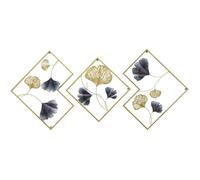 Grand mur décoratif Ginkgo biloba feuille de ginkgo doré métal mural décoration murale décoration murale