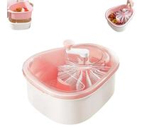 Grand nettoyeur de fruits avec bol, brosse à fruits portable avec couvercle, nettoyeur de fruits et légumes avec passoire et bol, laveuse rapide et facile à utiliser, pour la cuisine