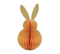Grand nid d'abeille décoratif, nid d'abeille, Papier - Décoration de Pâques, Lapin en nid d'abeille en Papier de Soie, Lapin de Pâques en Papier/Carton Jaune, magnétique, Contenu de la Livraison : 1