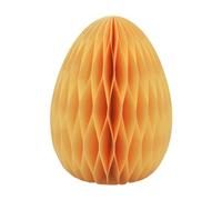 Grand nid d'abeille décoratif, nid d'abeille, papier, décoration de Pâques, œuf en nid d'abeille en papier de soie, œuf de Pâques en papier/carton jaune, magnétique, contenu de la livraison : 1 pièce,