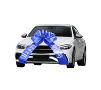 Grand nœud Bleu, Grand Nœud de Voiture, Nœud de Voiture Géant, (30 Pouces JOYEUX ANNIVERSAIRE), pour Noël Super Cadeau Fête de Mariage Célébration