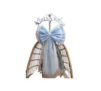 Grand Nœud de naissance en tulle avec Inscription en Tricotin