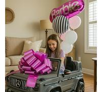 Grand nœud de voiture de 40,6 cm, grand nœud violet pour voiture, nœud géant pour emballage de cadeaux, Noël, fête de mariage, nouvelle maison, joyeux anniversaire