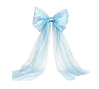 Grand nœud décoratif de cime de sapin de Noël Élégantes Longues Banderoles | Nœud géant pour sapin de Noël Pour Décorer De Fête, Arches, Porches, Cheminées, Rampes
