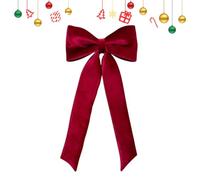 Grand nœud décoratif pour sapin de Noël - Bordeaux | Grand nœud pour sapin de Noël, pour maison, cour, entrée, balcon, vacances, jardin, mariage, fête, type A