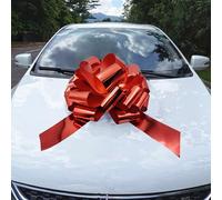 Grand nœud métallique de 35,5 cm pour emballage cadeau - Pour décorations de Noël, mariage, fête, anniversaire