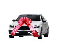 Grand nœud Rouge, Grand Nœud de Voiture, Nœud de Voiture Géant, (30 Pouces JOYEUX ANNIVERSAIRE), pour Noël Super Cadeau Fête de Mariage Célébration